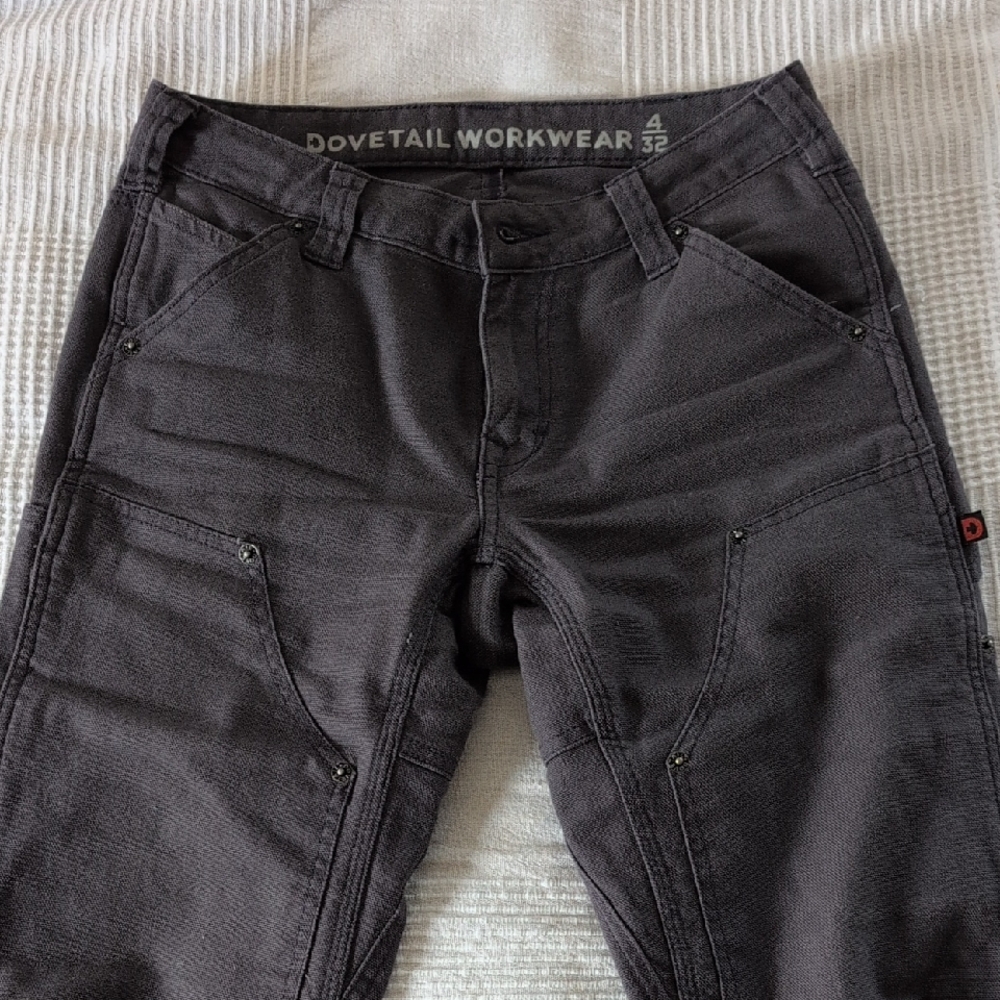Dovetail Britt Utility Workwear Gray Pants